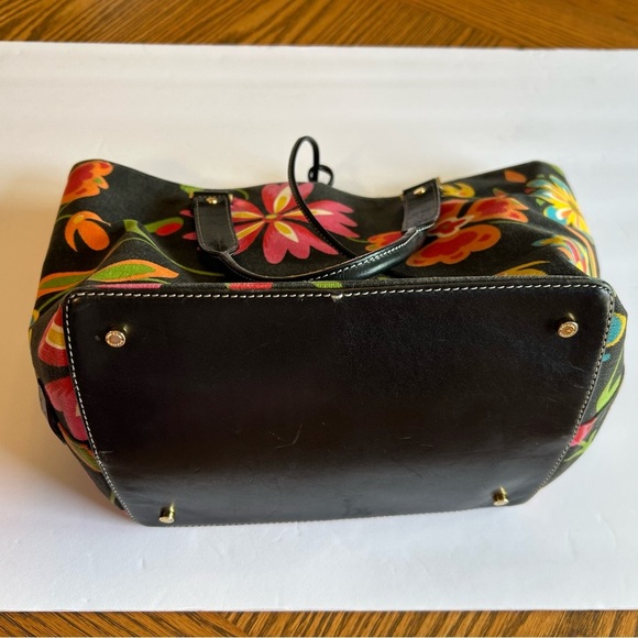 Kate Spade Multicolor Floral Canvas Satchel with Tie Closure - Picture 2 of 16